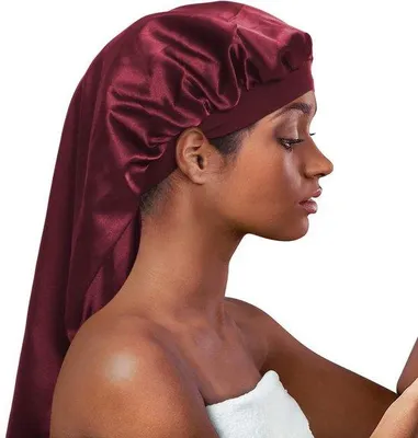 Immagine prodotto di Cappellino da notte in seta di grandi dimensioni con doppio elastico