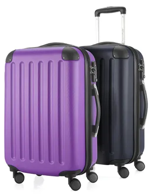 Produktbild von HAUPTSTADTKOFFER - Spree - 2 x Handgepäck-Trolleys mit Dehnfalte, Kofferset Kabinenkoffer-Set, Bordgepäck erweiterbar TSA, 4 Rollen 55 cm, 42 Liter,Aubergine-Dunkelblau