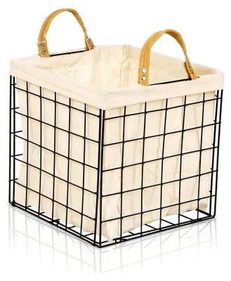 Produktbild von Aufbewahrungskorb für Kallax Regale, Metall schwarz 33 x 33 x 33 cm