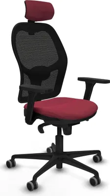 Produktbild von Bürostuhl mit Kopfstütze Jorquera Piqueras y Crespo 3D036G2 Granatrot