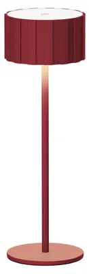 Obrázek produktu pro Luxus Europe - Stolní lampa Tinos Bordeaux - Bezdrátová stolní lampa pro vnitřní i venkovní použití – Dobíjecí
