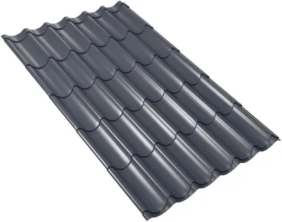 Produktbild von Weckman Metallziegel 185 x 106 cm 0,5 mm anthrazit