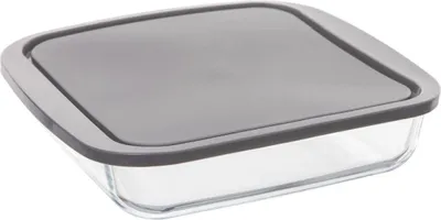 Produktbild von Quadratische schüssel mit silikondeckel 22 cm "keepeat" - 5 five simply smart