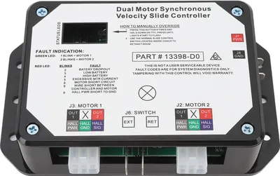Produktbild von Schieberegler 13398-DO Dual-Motor-Synchrongeschwindigkeit für Lippert In Wall Out auf RV 12 V DC