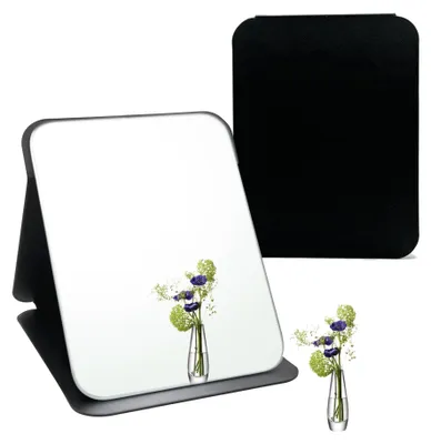 Klappbarer Reisespiegel, Make-up-Spiegel, 16 x 11 cm, tragbar