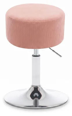 Produktbild von WOLTU Schminkhocker Drehhocker Höhenverstellbar Barhocker Cord Rosa BH409rs-1
