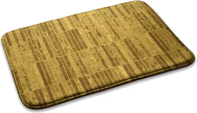 Produktbild von Teppich Wohnzimmer Schlafzimmer Modern - 90 cm x 60 cm - Braunes Rechteckmuster