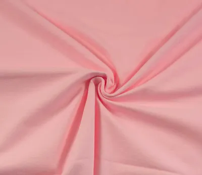 0,5m Baumwoll-Jersey uni Meterware Jersey-Stoff rosa