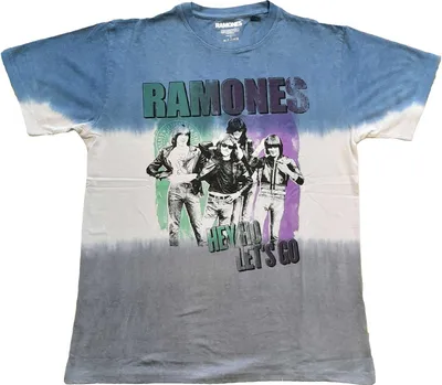 Produktbild von Ramones - "Hey Ho Retro" T-Shirt für Herren/Damen Uni RO2903 (M) (Blau)
