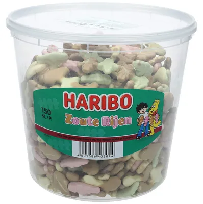 Produktbild von Haribo Zoute Rijen 150er