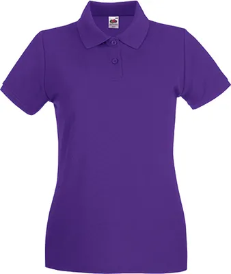 Produktbild von Fruit of the Loom - Lady-Fit Premium Polo - Purple - L