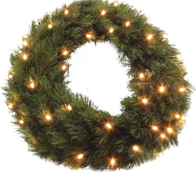 Produktbild von Edelman Triumph Tree LED Weihnachtskranz Forest Frosted 72 LED warmweiß außen 60 cm grün