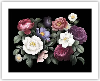 Produktbild von Poster - Poster ohne Rahmen - Blumen Blumenstrauß Komposition - 50x40 cm - Wand Bild - Wanddeko - Wandbilder - Kunstposter - Wandposter - Bilder - Kunstdruck - Wanddekoration - P2XAA50x40-5032