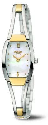 Productafbeelding van Boccia dameshorloge 3262-02 Dress, bicolor titanium