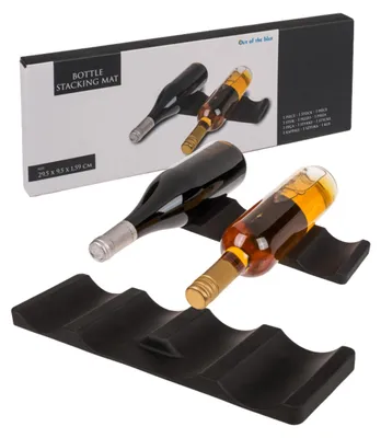 Produktbild von Flaschen-Stapelmatte Silikon 29,5 x 9,5 x 1,5 cm in Geschenkverpackung