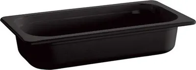 Produktbild von APS 84309 GN 1/3 Behälter ECO LINE, 32,5 x 17,6 cm, Tiefe 100 mm, 2,7 Liter, Melamin, schwarz