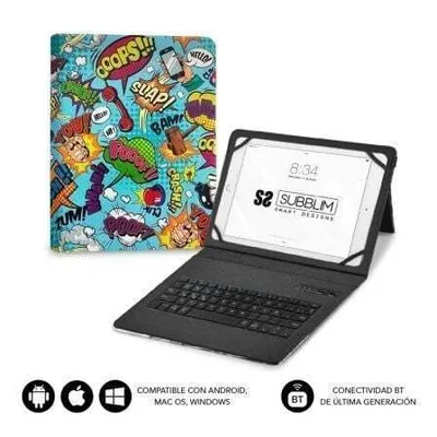 Zdjęcie produktu dla Podstawka pod tablet Subblim Keytab Pro Bluetooth do tabletów 9"-11"/ Comic