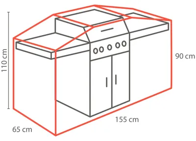 Produktbild von Winza Outdoor Covers Premium Schutzhülle Grill 155