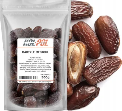 Zdjęcie produktu dla DAKTYLE SUSZONE MEDJOUL 500g Królewskie Medjool naturalne jakość Kol-Pol