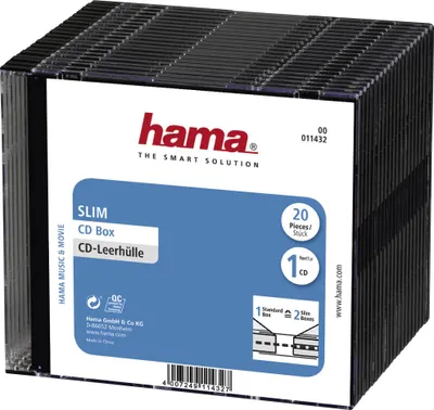 Immagine prodotto di hama CD custodia vuota "Slim" Scatola di plastica Slim Case