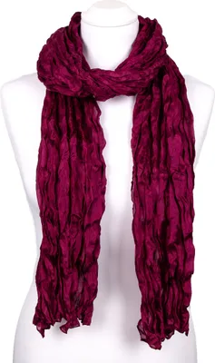 Produktbild von Knitterschal Halstuch Schal XXL violett lila purple Seide 180x90cm