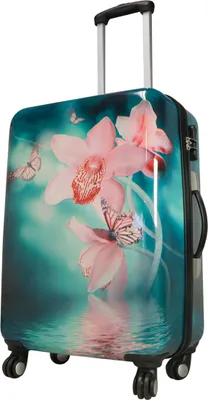 Produktbild von Mittlerer Reisekoffer, chic Orchidee, Blumen Koffer 67 cm Bowatex