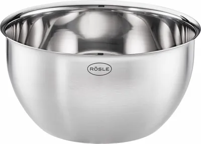 Produktbild von RÖSLE Basic Line Schüssel Ø 20 cm, Edelstahl 18/10, zum Zubereiten, Servieren und Aufbewahren von Lebensmitteln, mit Schüttrand, spülmaschinengeeignet