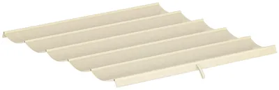 Produktbild von Ersatzdach für 3 x 3 m Pergola, einziehbar, mit Regenabflusslöchern, wetterfest, Polyester, 250 x 255 cm Cremeweiß