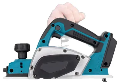 Imagen del producto de Cepillo eléctrico con batería, profundidad de corte ajustable, diseño ergonómico. No incluye batería