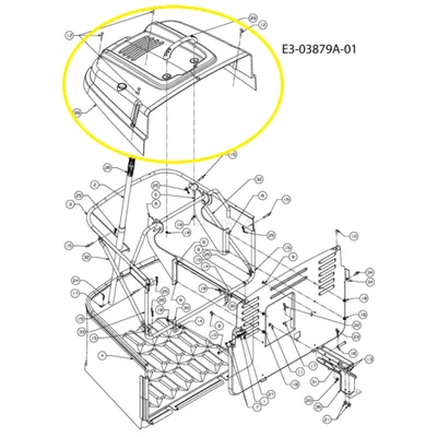 Zdjęcie produktu dla MTD LT105 Pokrywa kosza Wolf Garten Ambition Cub Cadet 731-06106