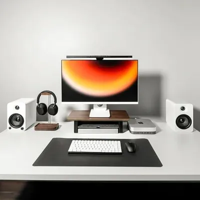 Image de Support de moniteur compact pour l'organisation du bureau