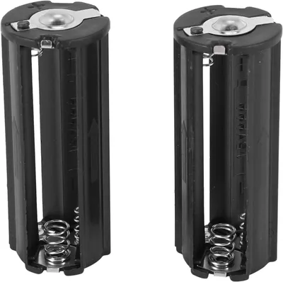 Immagine prodotto di 2 portabatterie neri per 3 batterie AAA da 1,5 V