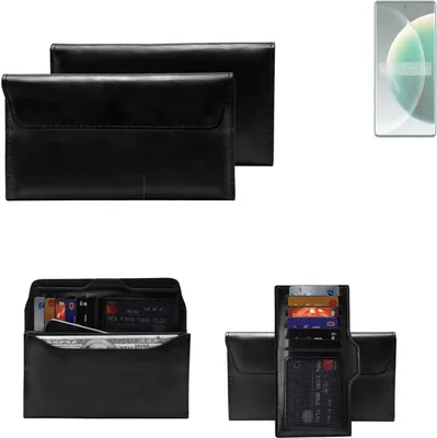 Produktbild von K-S-Trade Handy Hülle kompatibel mit Tecno Camon 30S Pro Schutz Hülle Tasche Schutz Case Handytasche Kunstleder schwarz, 1x