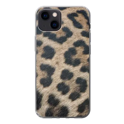 Produktbild von MuchoWow® Handyhülle Schutzhülle Hülle für iPhone 13 mini Leopardenmuster Silikon Softcase Handy Hülle - Softcase