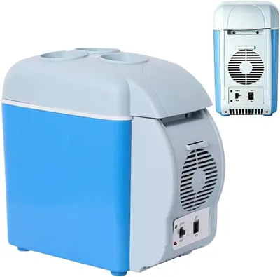 Image de Glacière de 7,5 L avec porte-boissons, glacière isotherme de 12 L pour camions et voitures