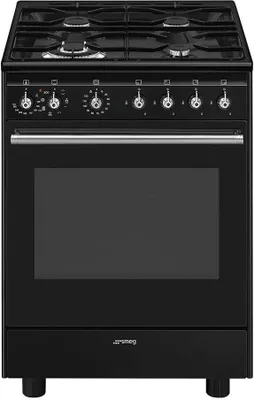 Produktbild von Smeg Concert CX61GMBL Kuchyňská linka Volně stojící sporák Elektrická plynová varná deska Černá A