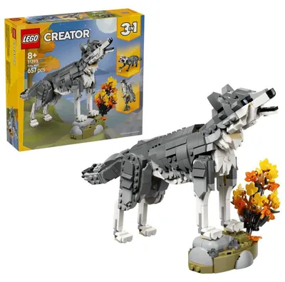 Obrázek produktu pro LEGO Creator Lesní zvířata: Šedý vlk, Sada na stavění, 8 rok/roky, Plast, 657 kusů, 842 g