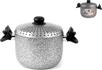 Produktbild von Home Salt N'Pepper Aluminium-Nudeltopf mit Deckel, Antihaftbeschichtung, 20 cm