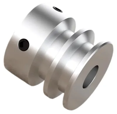 Doppelnut-Riemenscheibe 30 mm OD, 6 mm Bohrung, für PU-Rundriemen