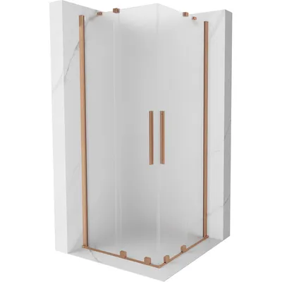 Produktbild von Mexen Velar Duo Duschkabine 90x90 cm, Mattglas, Kupfer geb.