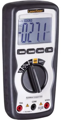 Image de LASERLINER Multimètre manuel numérique MultiMeter-Compact Auto CAT IV 600 V Affichage (Counts) : 4000 (083.034A)
