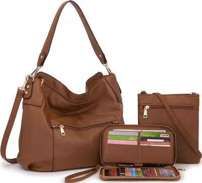 Produktbild von Idesort Große Umhängetaschen Damen Schulterhandtaschen Geldbörse und Geldbörse S
