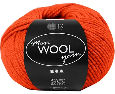Produktbild von Wolle, L 125 M, Rostrot, 100 g/ 1 Knäuel [HOB-447406]