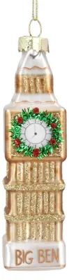 Glasanhänger Big Ben – Weihnachtsbaum-Deko, 10x6x3 cm