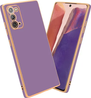 Produktbild von Cadorabo Schutzhülle für Samsung Galaxy NOTE 20 Hülle in Lila Handyhülle TPU Silikon Kameraschutz Etui Case