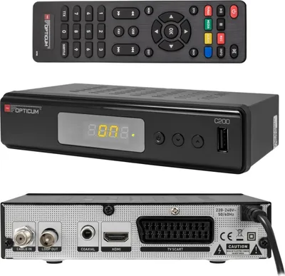 Produktbild von Opticum HD C200, Kabel, Full HD, DVB-C, 4:3, 16:9, H.264, MPEG2, MPEG4, AAC, MP3, OGG, WAV