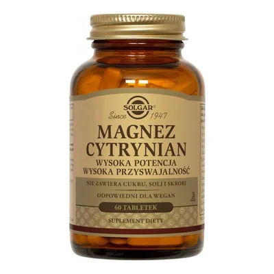 Productafbeelding van Solgar Voedingssupplementen, Magnesiumcitraat, 210 mg, BI5900