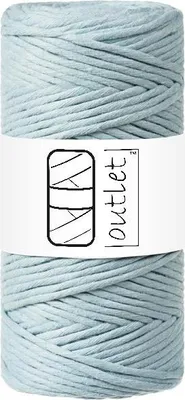 Obrázok produktu pre Svetlomodrá makramová šnúra 3 mm, 100 m, OUTLET