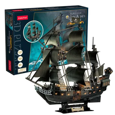 Obrázok produktu pre Cubic Fun CUBICFUN 3D puzzle with LED Queen Anne´s Revenge