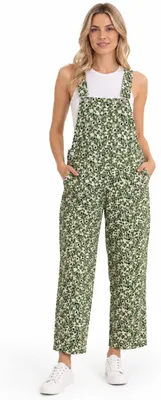 Produktbild von Zara Damen Latzhose, grün, geblümt M